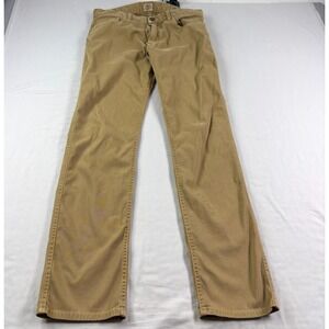 Faherty Pants Mens 32x33 Brown Stretch Terry 5 Pocket Chino Casual